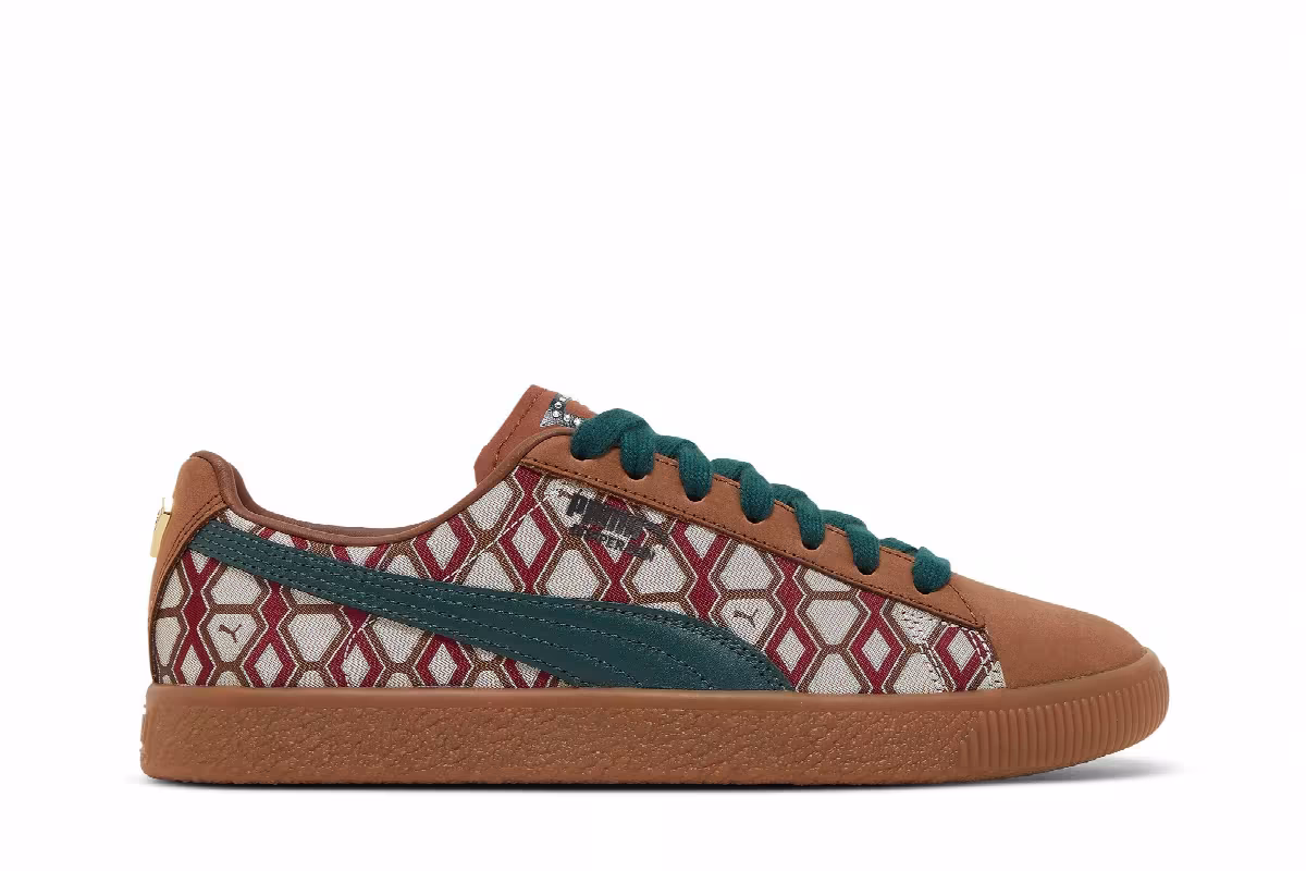 Puma Dapper Dan x Clyde Vintage Pre-Game Runway - Brown, view 2