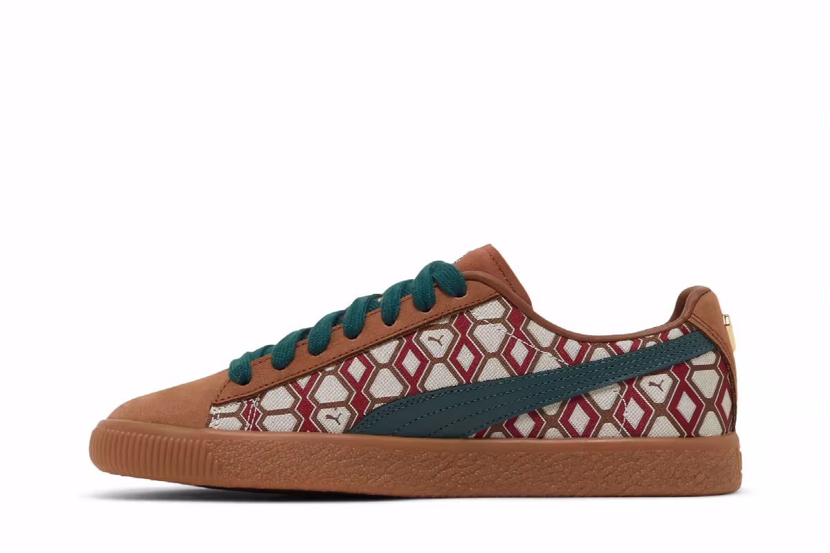 Puma Dapper Dan x Clyde Vintage Pre-Game Runway - Brown, view 4