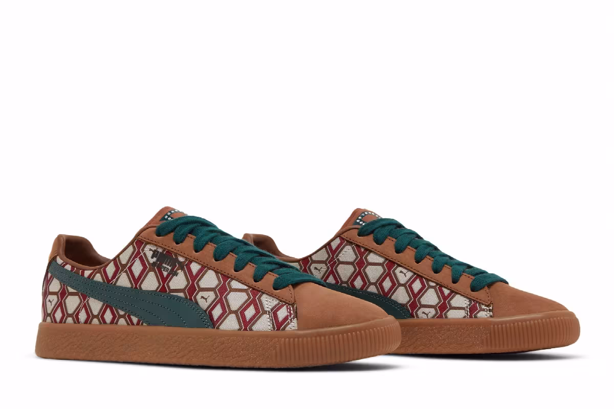 Puma Dapper Dan x Clyde Vintage Pre-Game Runway - Brown, view 9