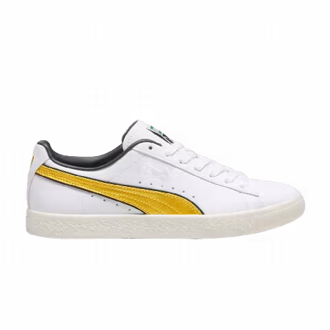 Puma Clyde 'Varsity - White Yellow Sizzle'