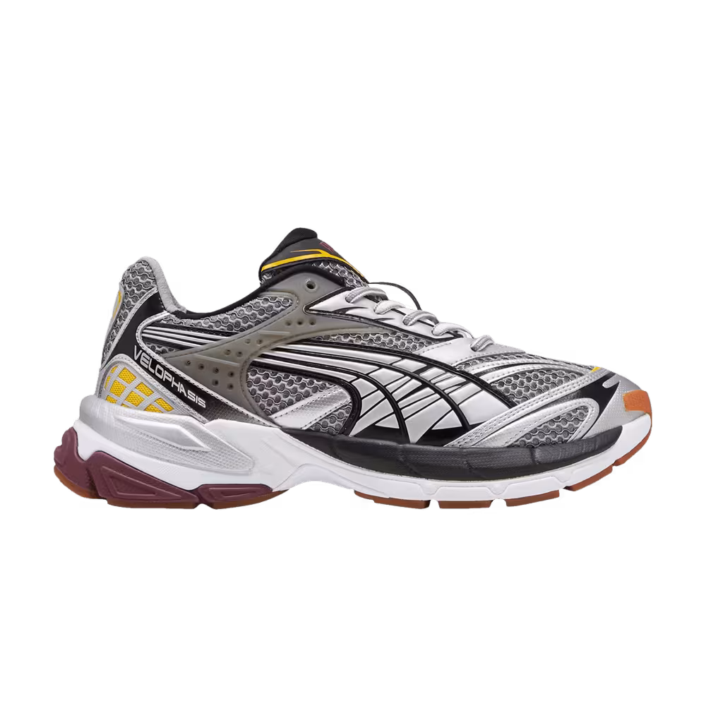Puma Velophasis Phased - Silver Burgundy Yellow