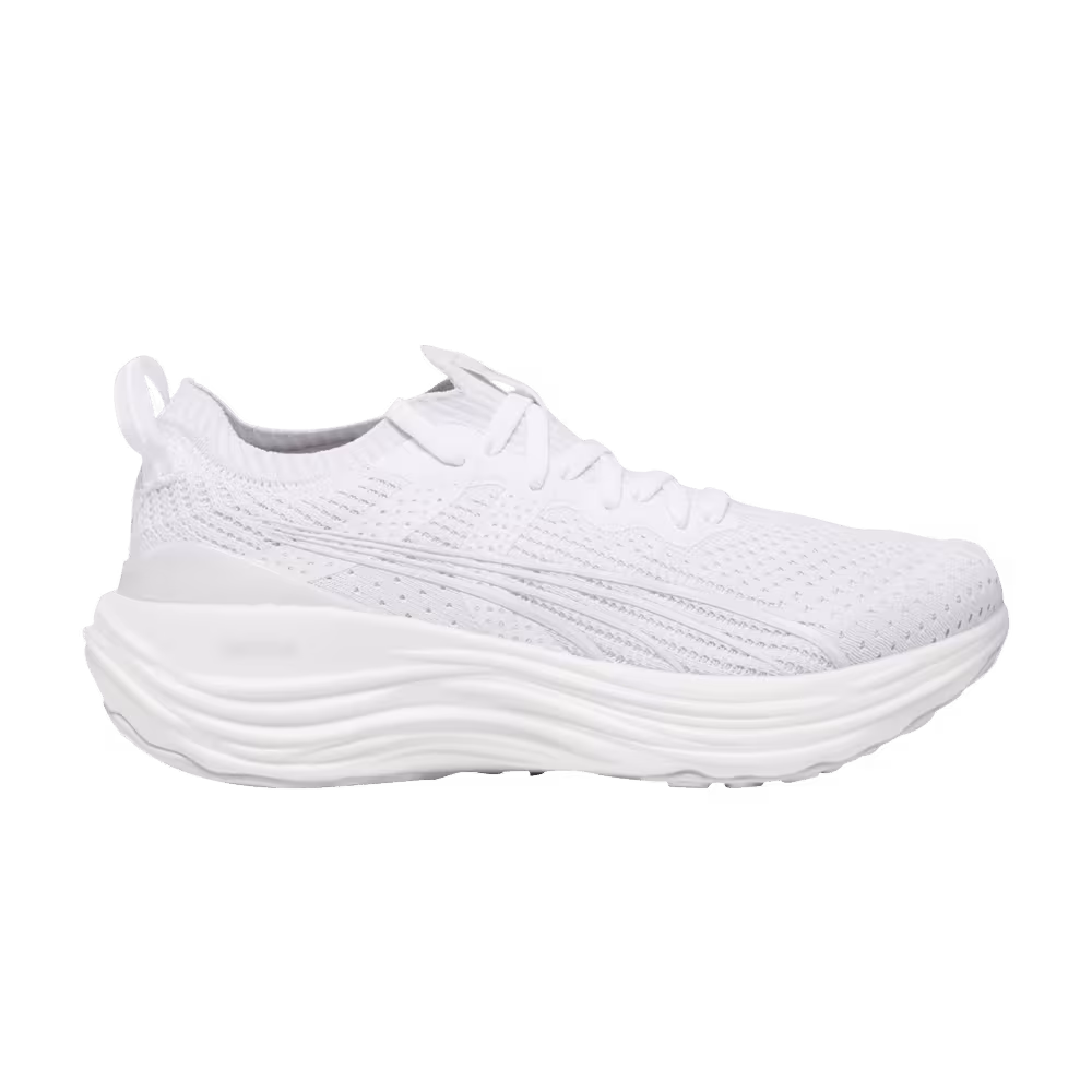 Puma Women's ForeverRun Nitro Knit White Feather Grey