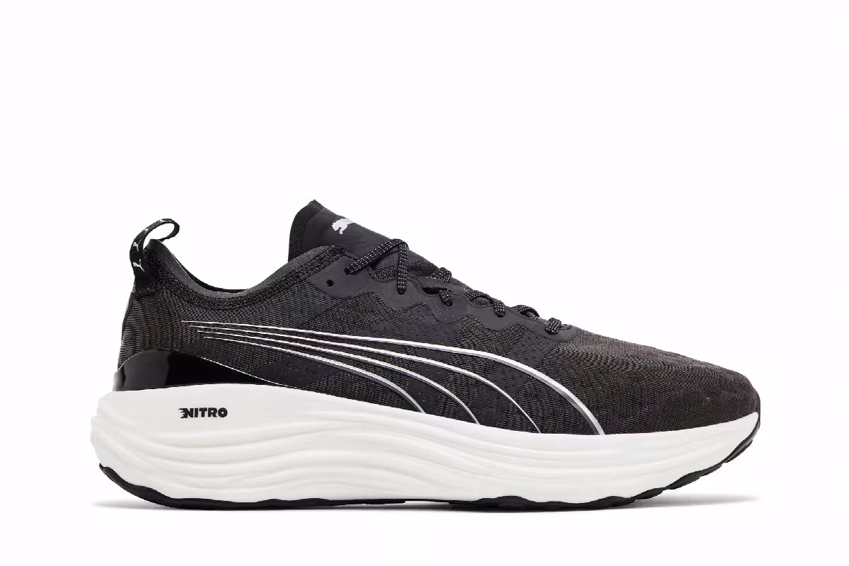Puma ForeverRun Nitro Black White, view 2
