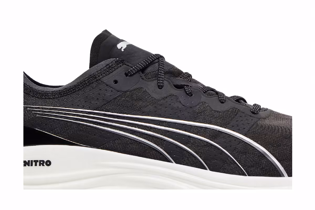 Puma ForeverRun Nitro Black White, view 3