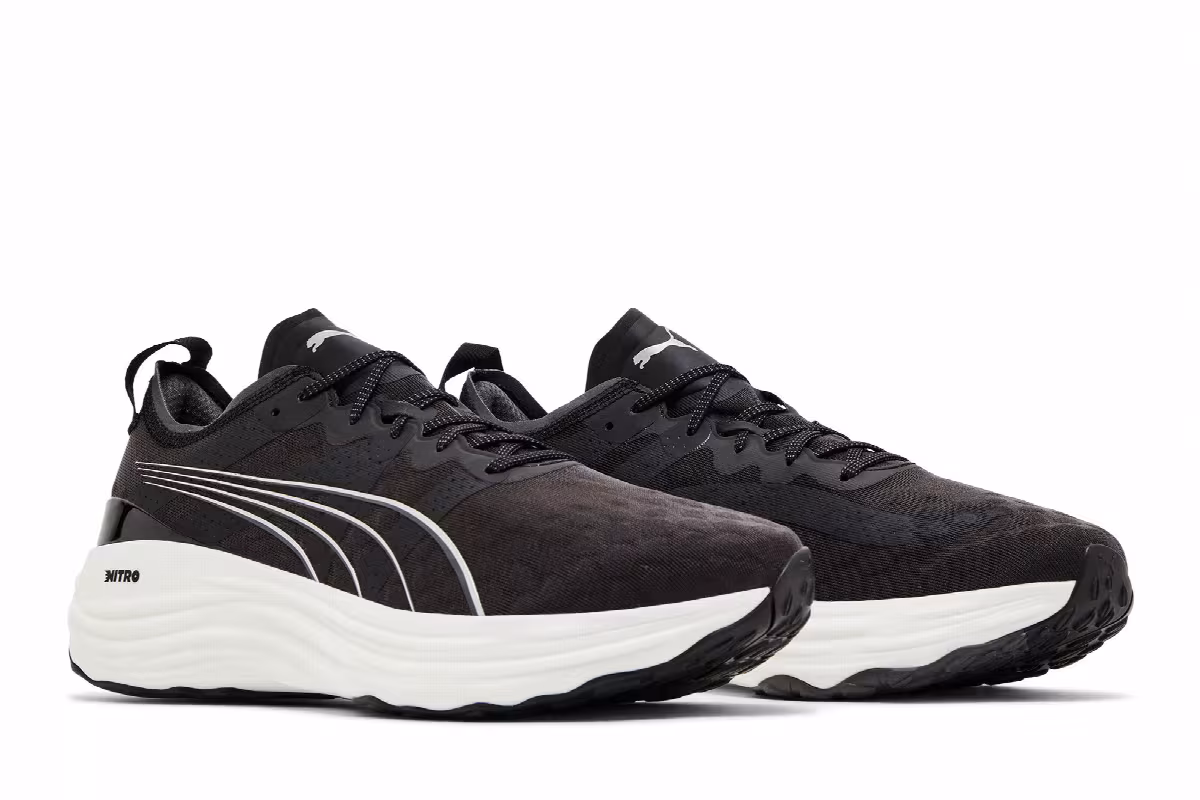 Puma ForeverRun Nitro Black White, view 9