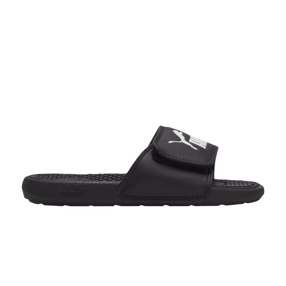Puma Cool Cat 5 Slide Little Kid Black White