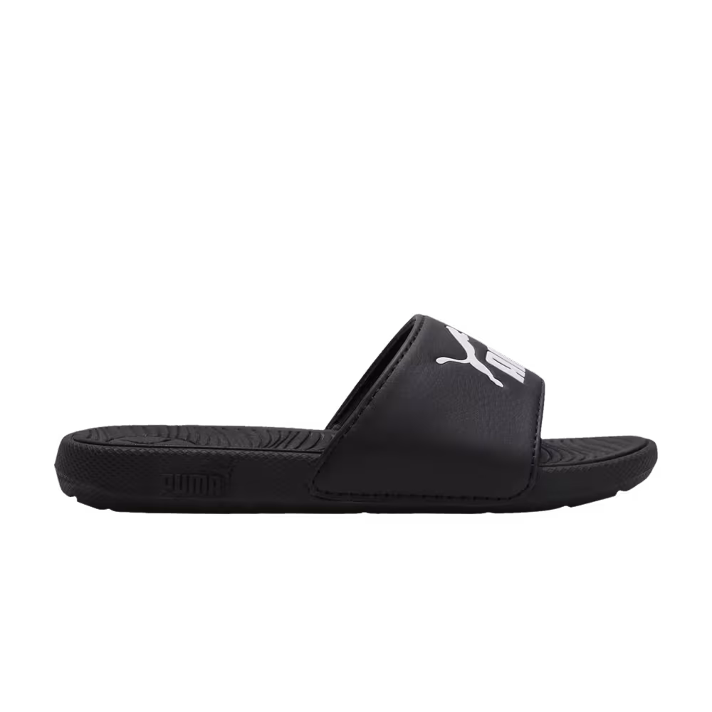 Puma Cool Cat 2.0 Slides Little Kid Black White