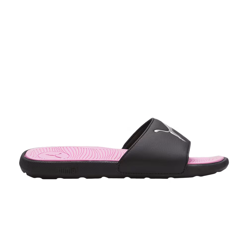 Puma Women's Cool Cat 2.0 Slide Black Pale Pink
