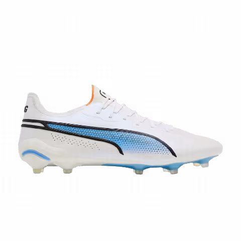 Puma King Ultimate FG AG 'White Blue Glimmer'