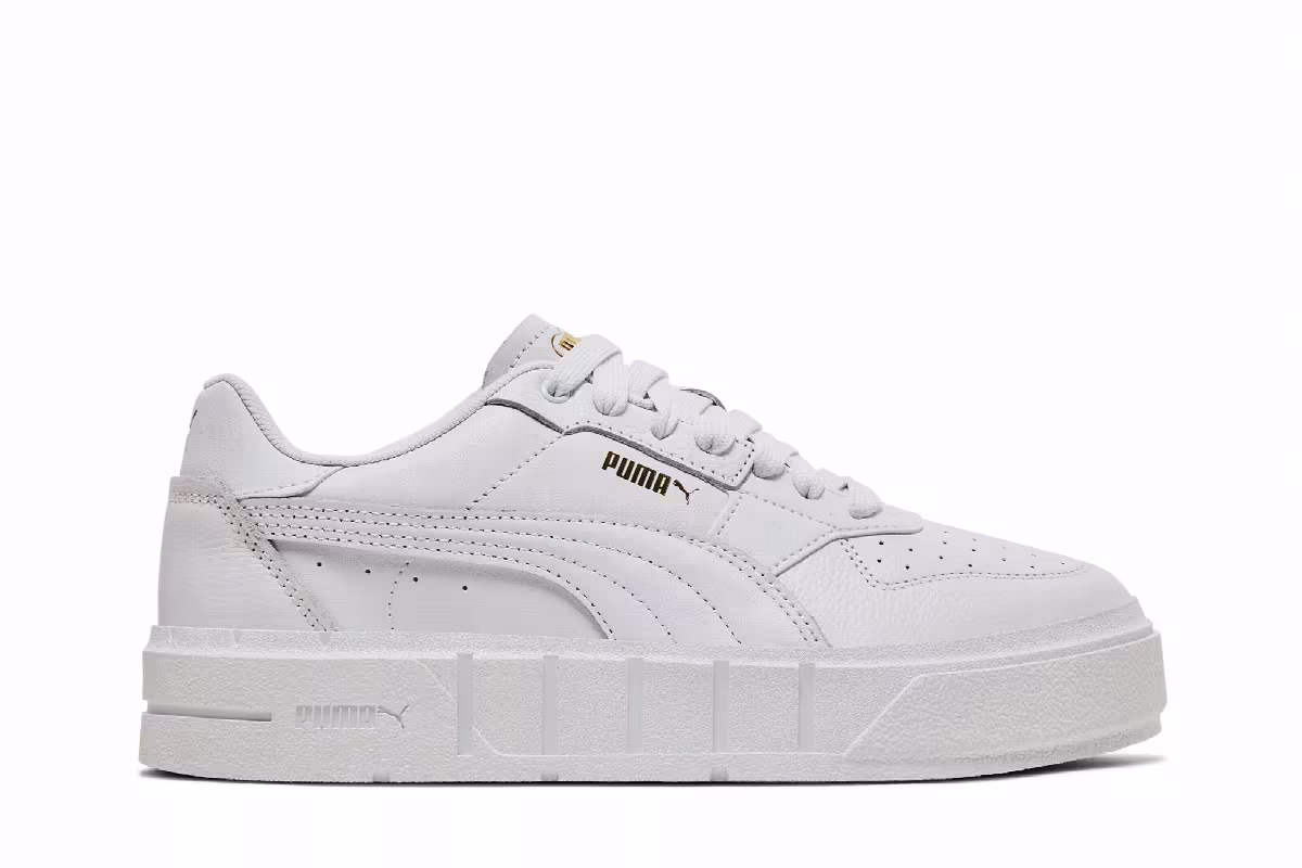 Puma Women's Cali Court Leather Triple White, view 2