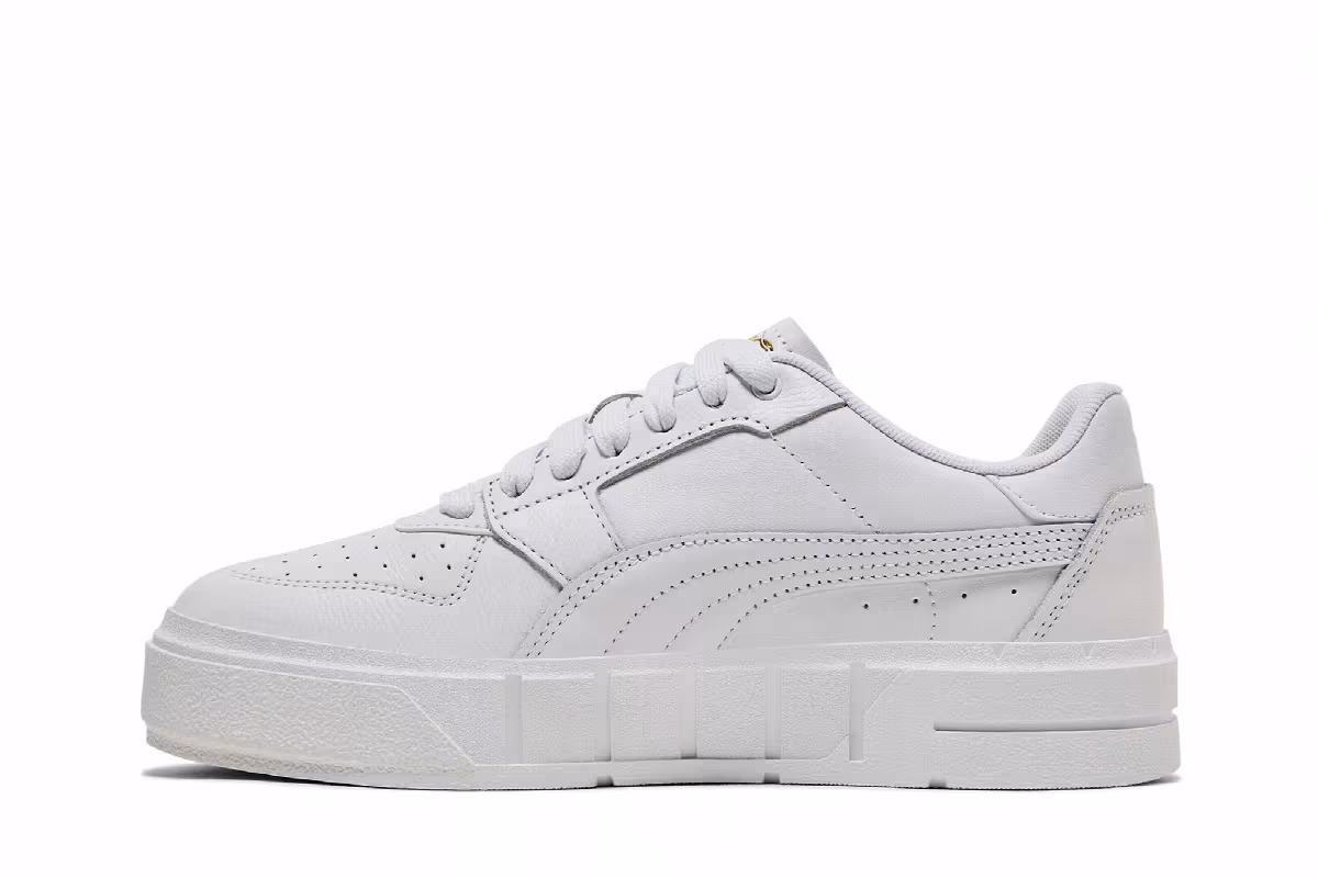 Puma Women's Cali Court Leather Triple White, view 4