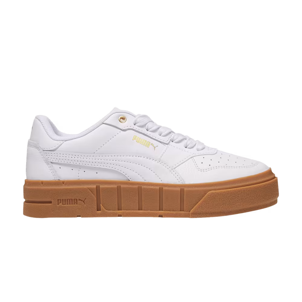 Puma Women's Cali Court Leather White Gold Gum