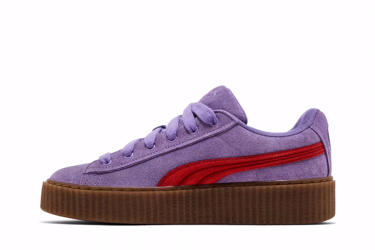 Fenty x Puma Creeper Phatty Lavender Burnt Red, view 4