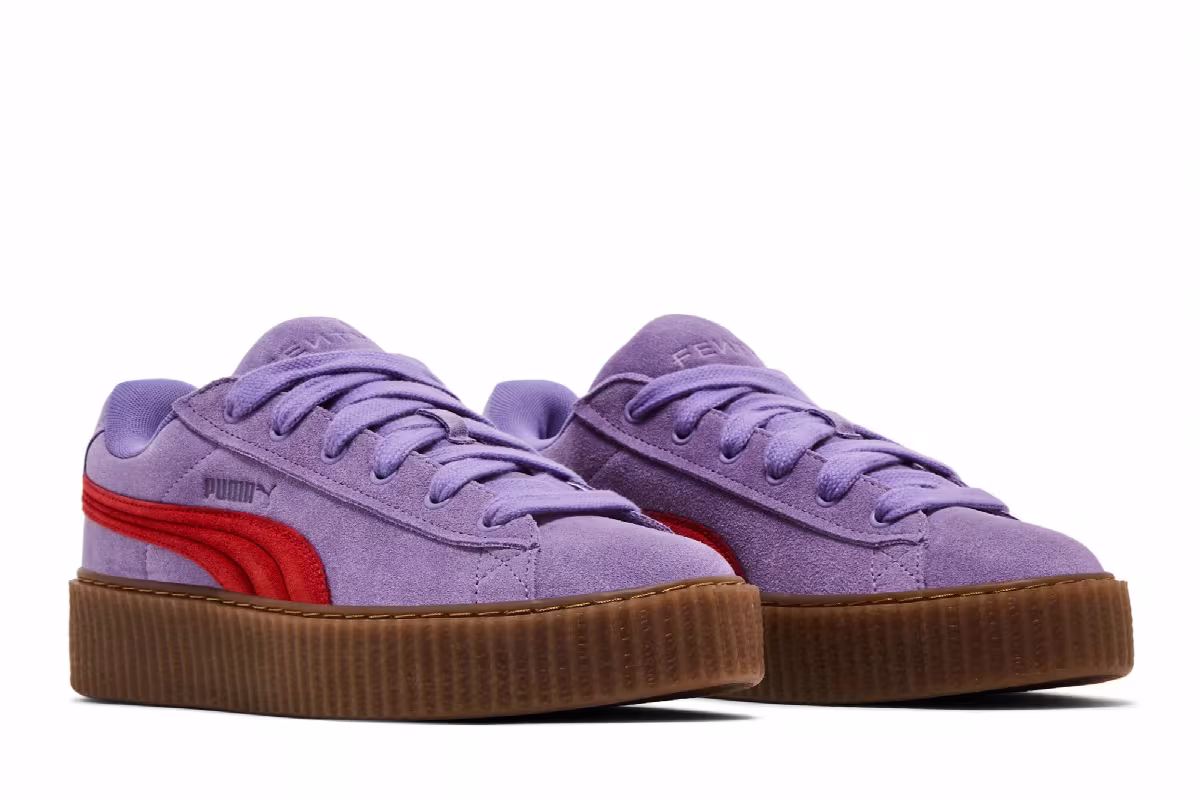 Fenty x Puma Creeper Phatty Lavender Burnt Red, view 9
