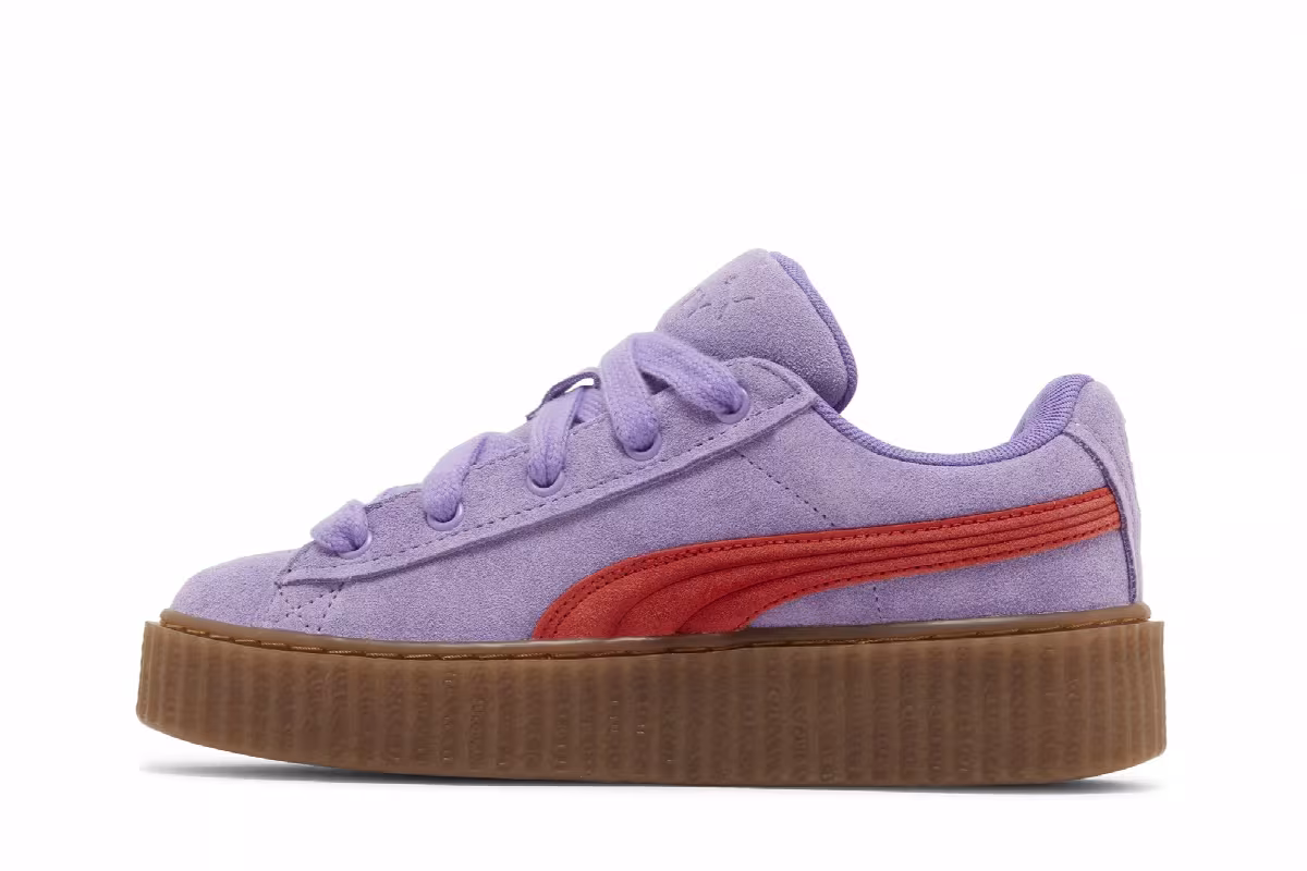Fenty x Puma Women's Creeper Phatty Lavender Burnt Red, view 4