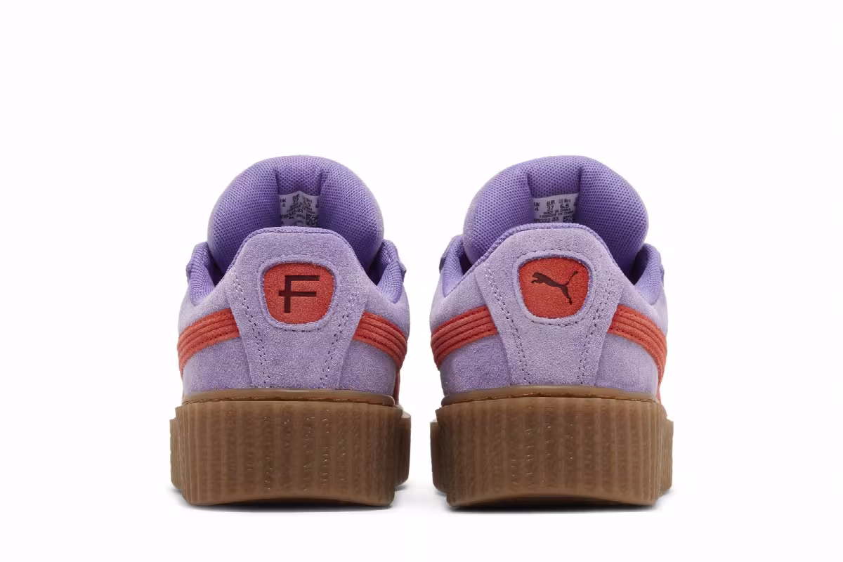 Fenty x Puma Women's Creeper Phatty Lavender Burnt Red, view 7