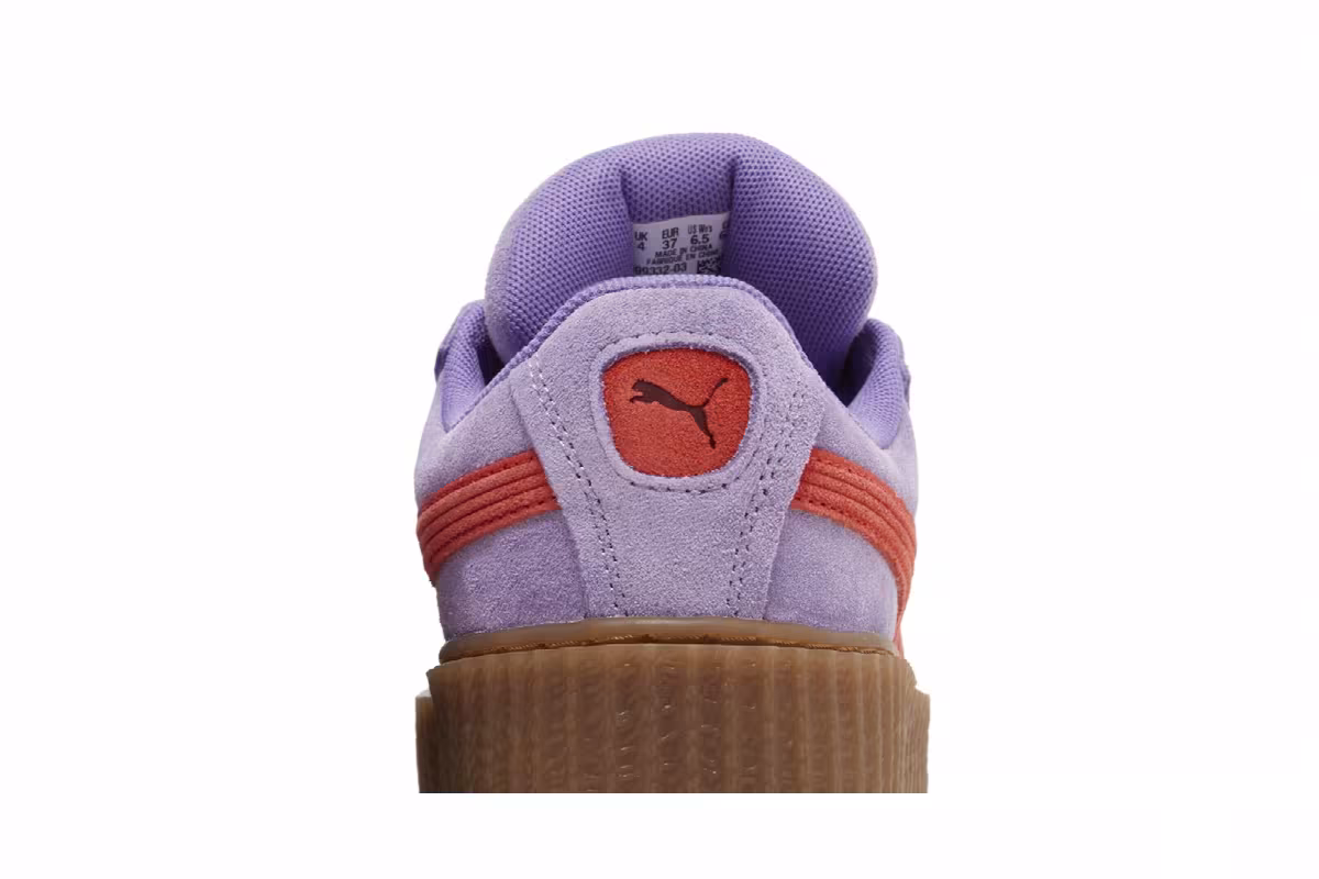 Fenty x Puma Women's Creeper Phatty Lavender Burnt Red, view 8