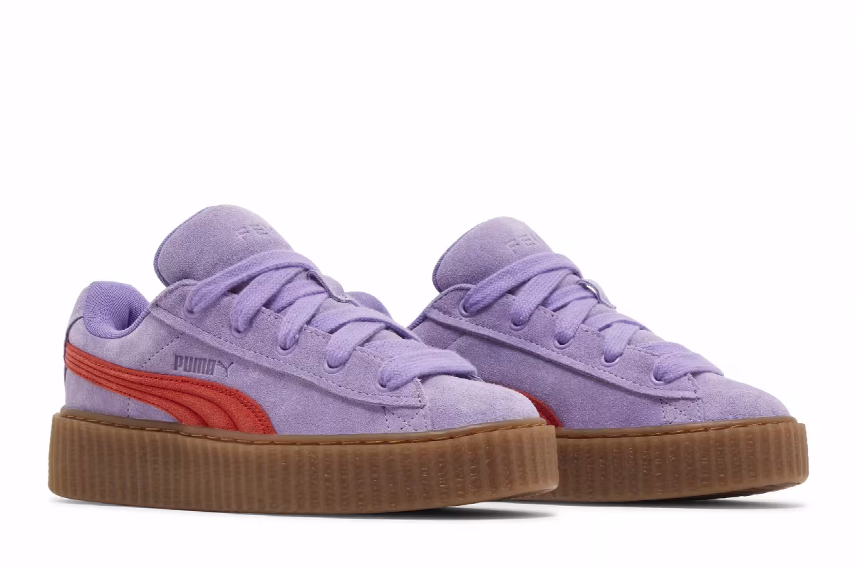 Fenty x Puma Women's Creeper Phatty Lavender Burnt Red, view 9