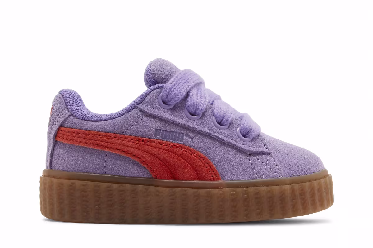 Fenty x Puma Creeper Phatty Toddler Lavender Burnt Red, view 2