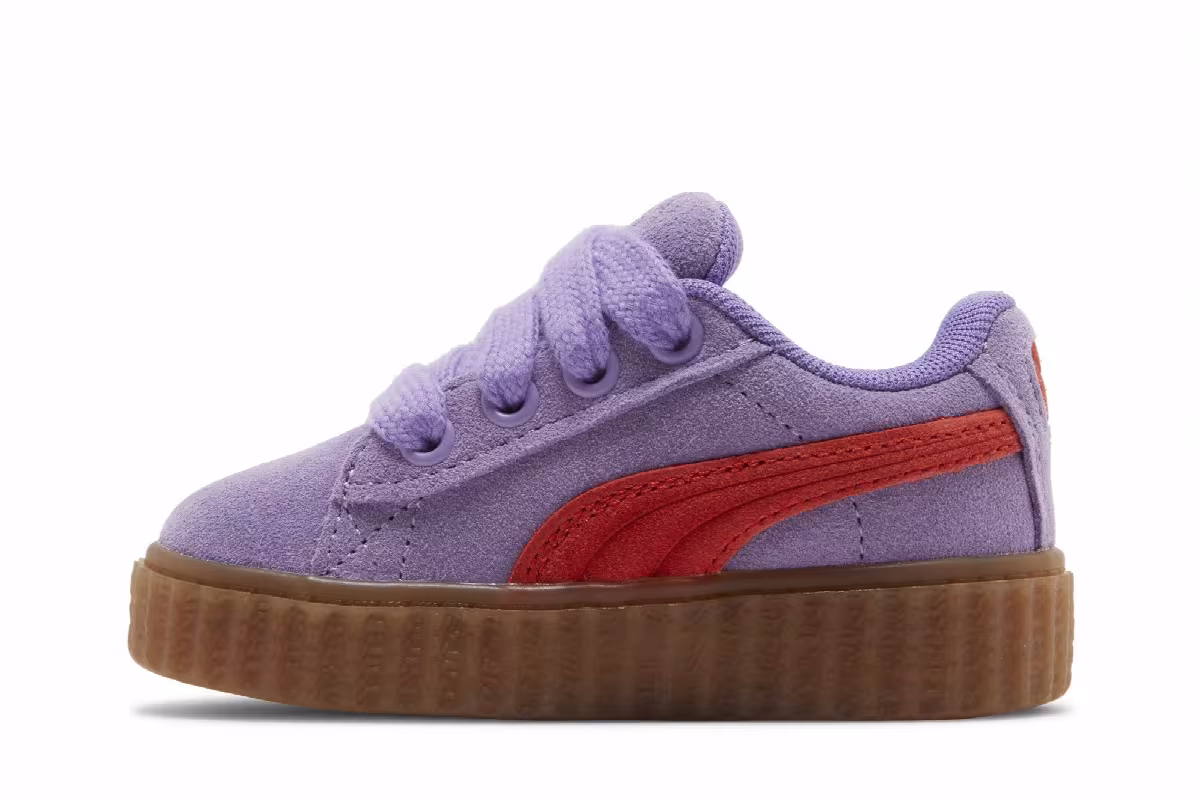 Fenty x Puma Creeper Phatty Toddler Lavender Burnt Red, view 4