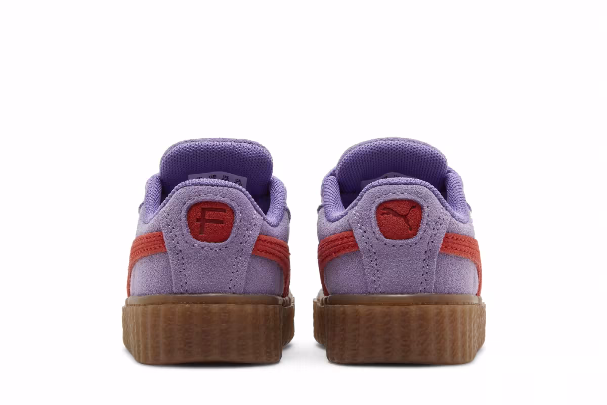 Fenty x Puma Creeper Phatty Toddler Lavender Burnt Red, view 7