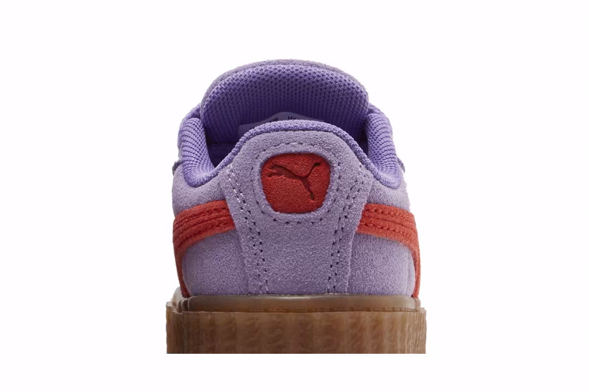 Fenty x Puma Creeper Phatty Toddler Lavender Burnt Red, view 8
