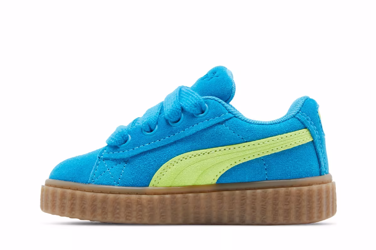 Fenty x Puma Creeper Phatty Toddler Speed Blue Lime, view 4