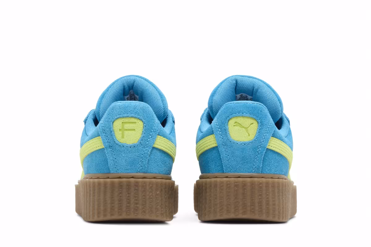 Fenty x Puma Creeper Phatty Big Kid Speed Blue Lime, view 7