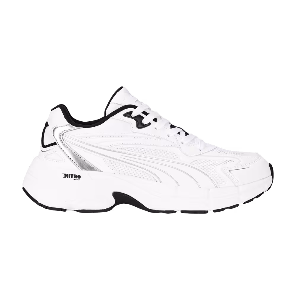 Puma Women's Teveris Nitro Metallic - White Black