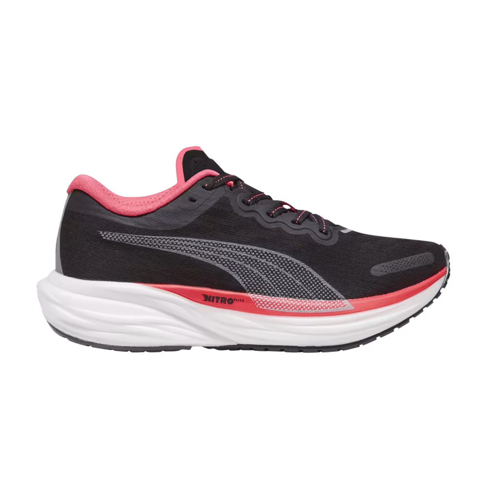 Puma Women's Deviate Nitro 2 Black Fire Orchid
