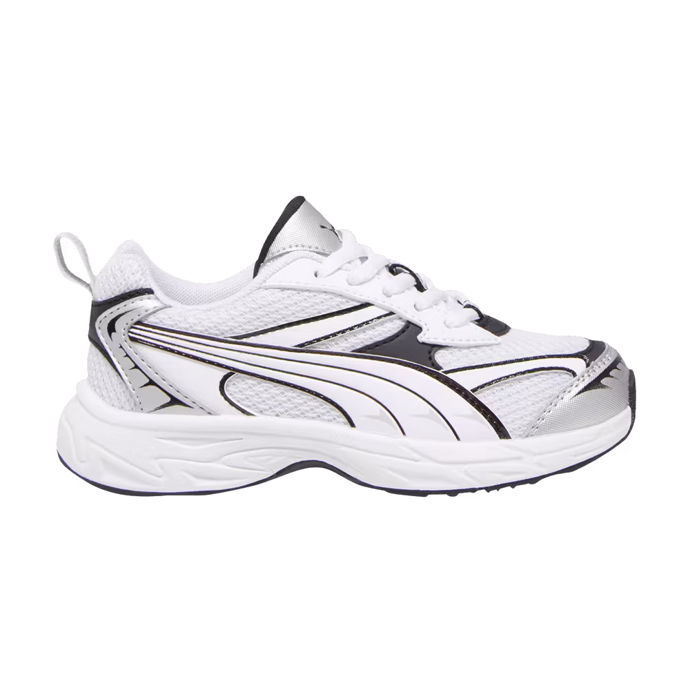 Puma Morphic Basic Little Kid Feather Grey Black