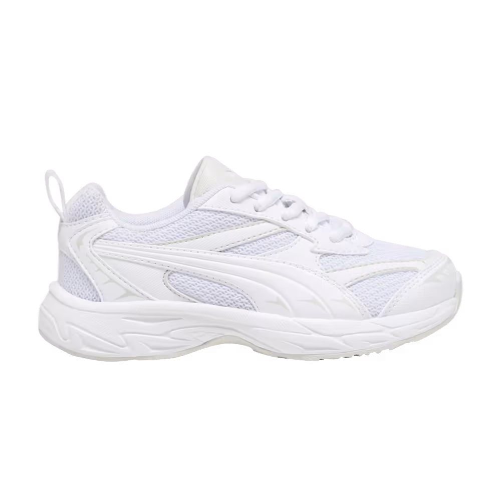 Puma Morphic Basic Little Kid White Sedate Grey