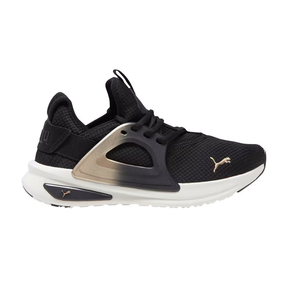 Puma Women's Softride Enzo Evo Molt Metallic Black Gold