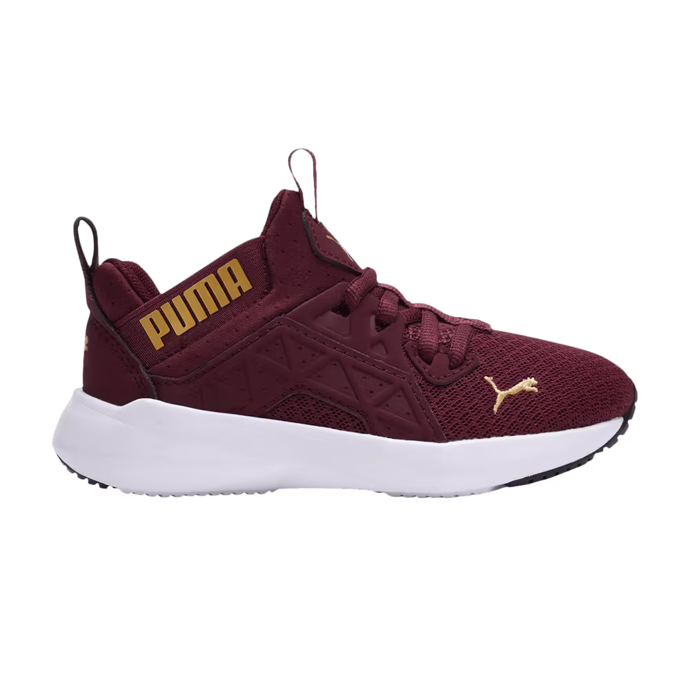 Puma Soft Enzo NXT Little Kid Aubergine Team Gold