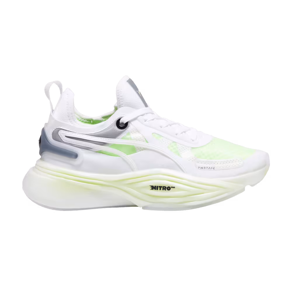 Puma Women's PWR XX Nitro Squared White Speed Green