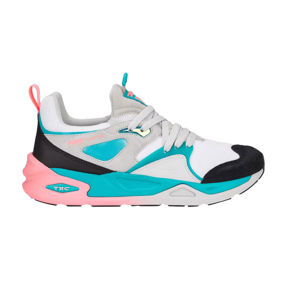 Puma TRC Blaze Shark White Aqua Pink