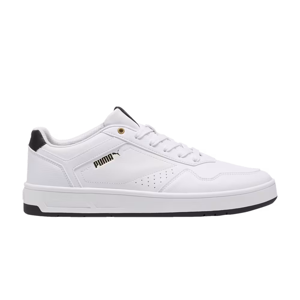 Puma Court Classic White Black Gold
