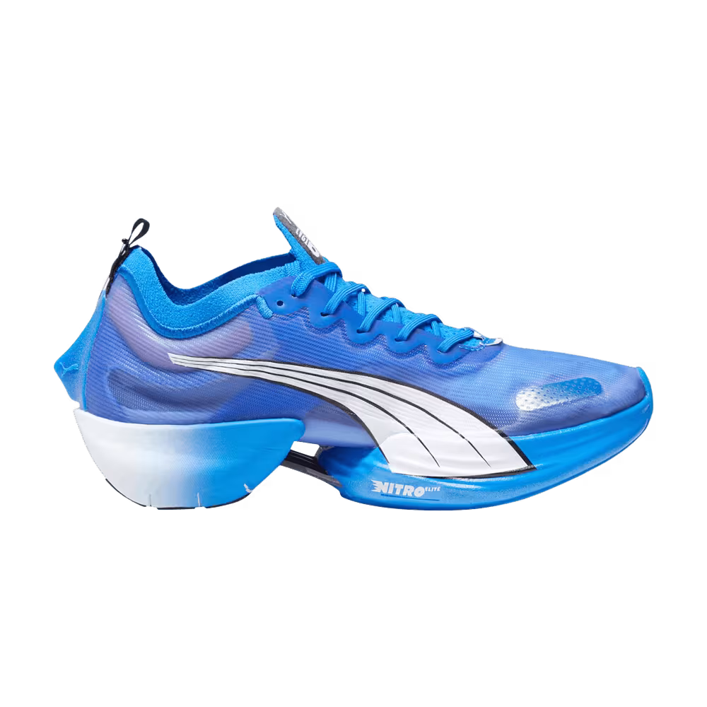 Puma Women's Fast-R Nitro Elite Red Ultra Blue Mismatch