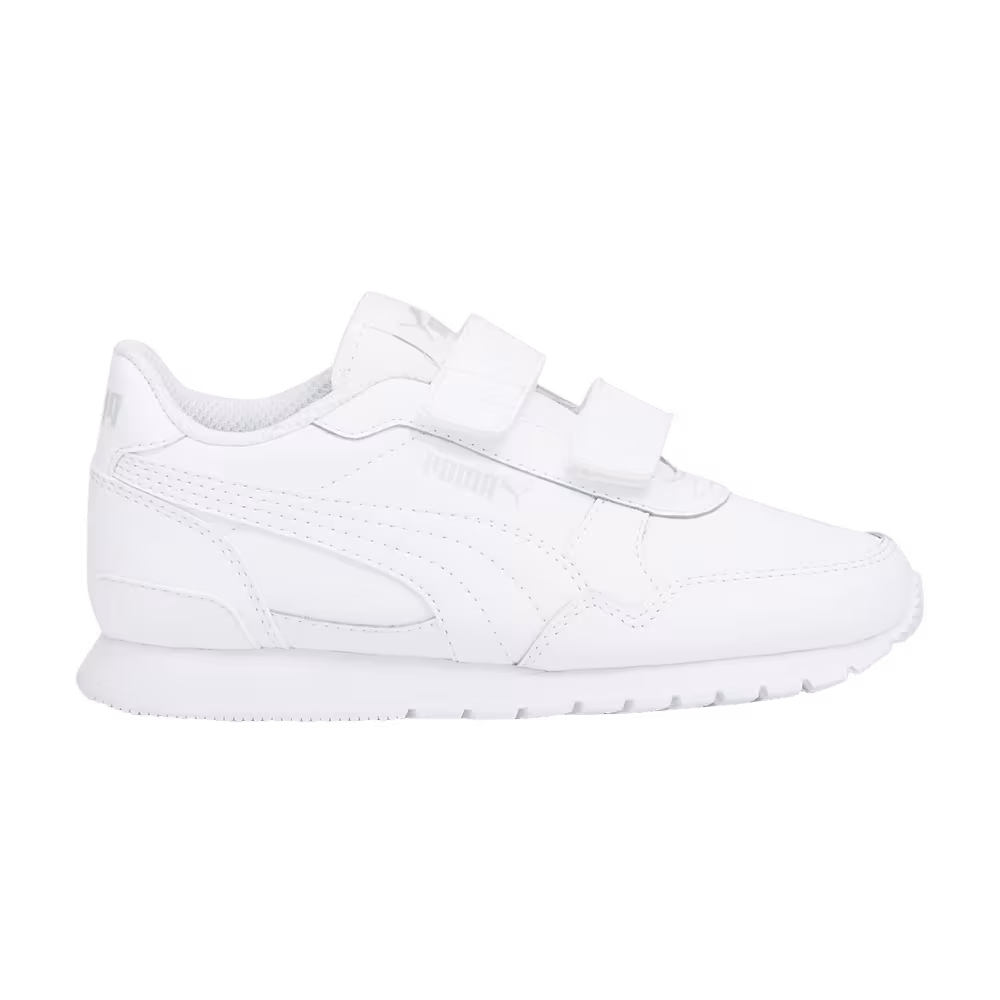 Puma ST Runner v3 Leather Little Kid Triple White