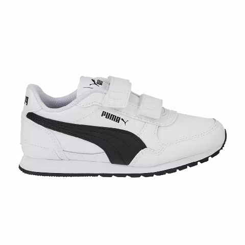 Puma ST Runner v3 Leather Little Kid 'White Black'