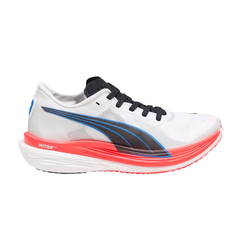 Puma Women's Deviate Nitro Elite 2 White Fire Orchid