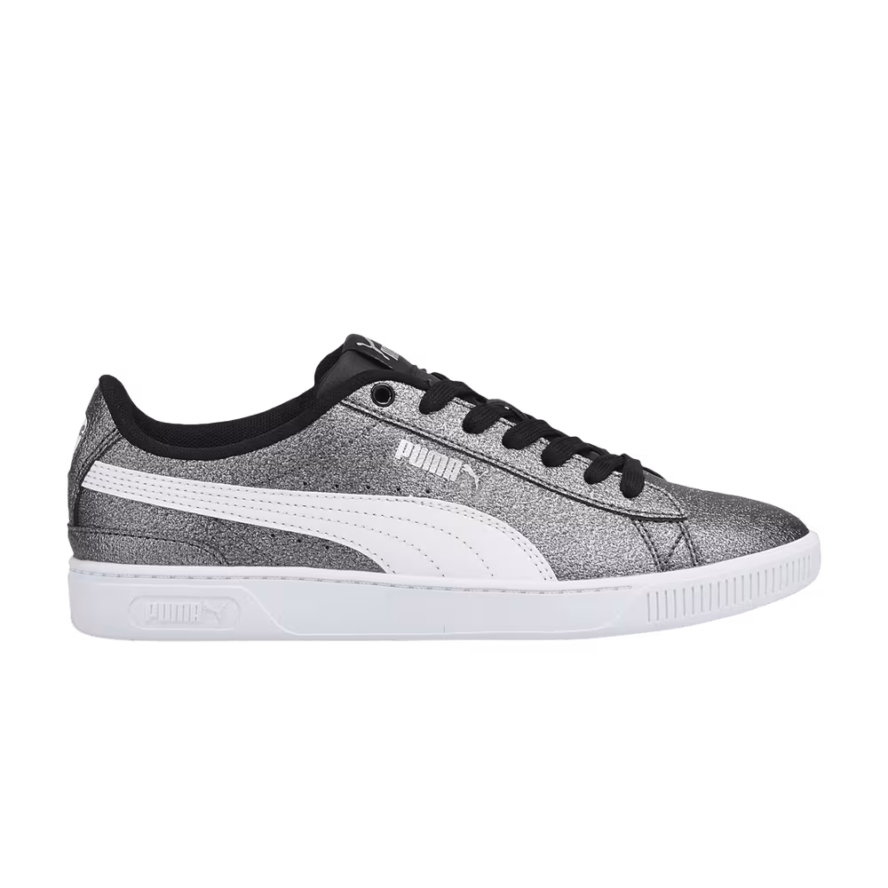 Puma Vikky V3 Big Kid Glitz - Black Silver