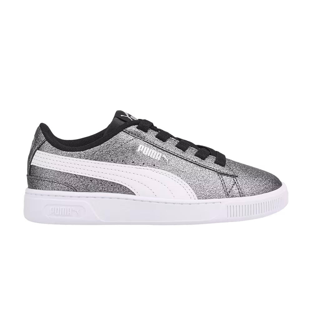 Puma Vikky V3 Little Kid Glitz - Black Silver