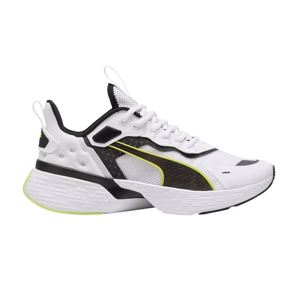 Puma Softride Sway White Black Lime Pow
