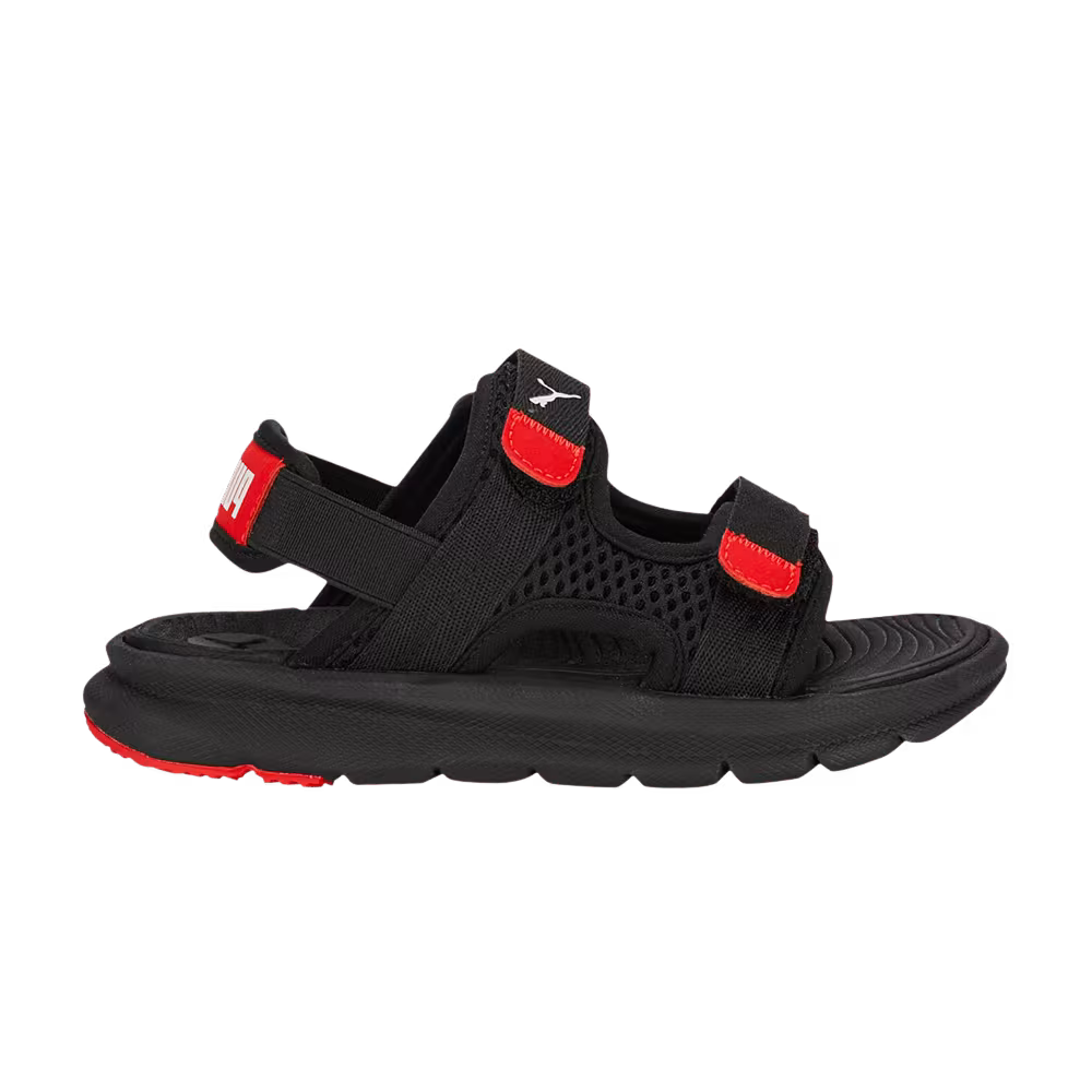 Puma Evolve Sandal Little Kid Black Red