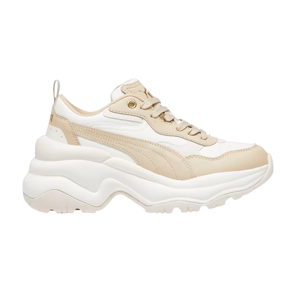 Puma Women's Cilia Wedge Warm White Toasted Almond