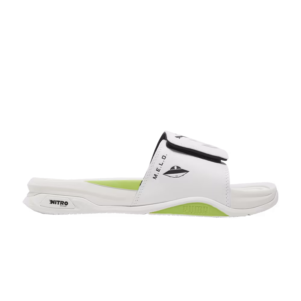 LaMelo Ball x Puma Dream Nitro MB.02 Slide White Green Glare