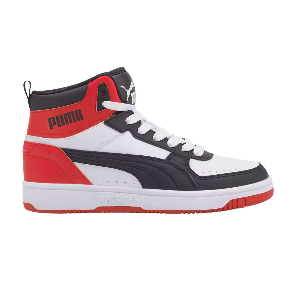 Puma Rebound Joy Big Kid Black White Red