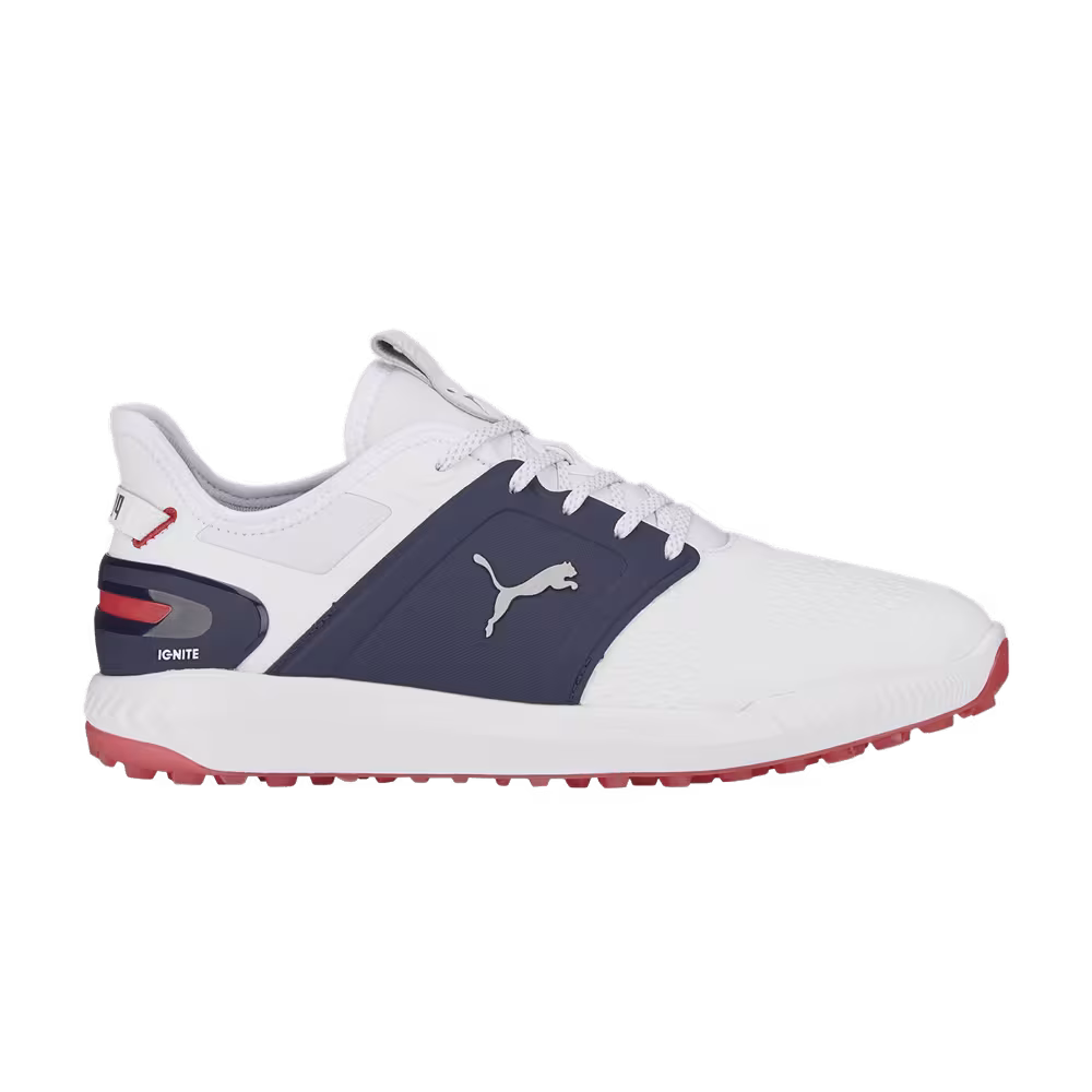 Puma Ignite Elevate White Silver Navy