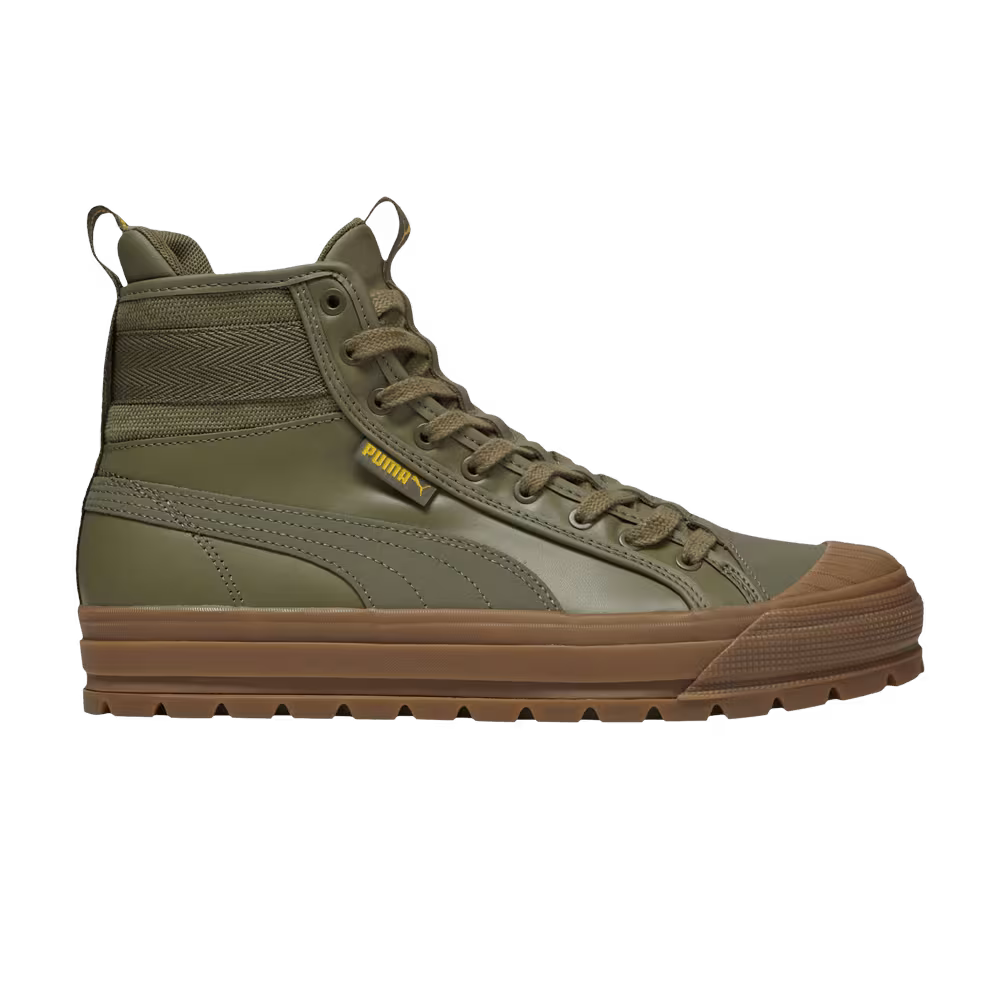 Puma Capri Para Dark Green Moss Gum